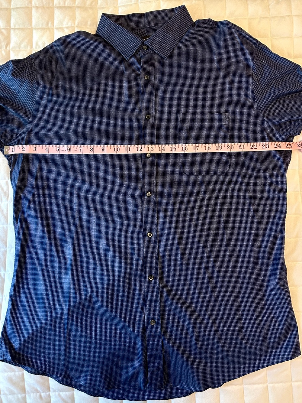 Nordstrom Men's Shop Non-Iron Trim Fit Dress Shirt, 17.5, 36-37. - Picture 12 of 14